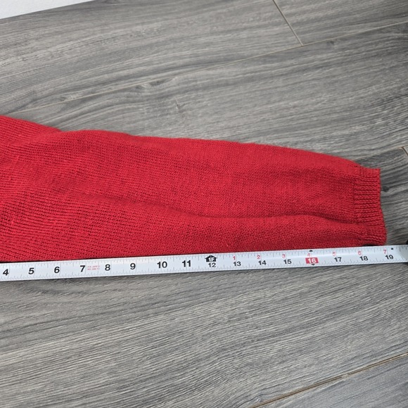 Vintage Jantzen Sweater Womens L Red Argyle Long Sleeve Button Accents - Picture 5 of 12